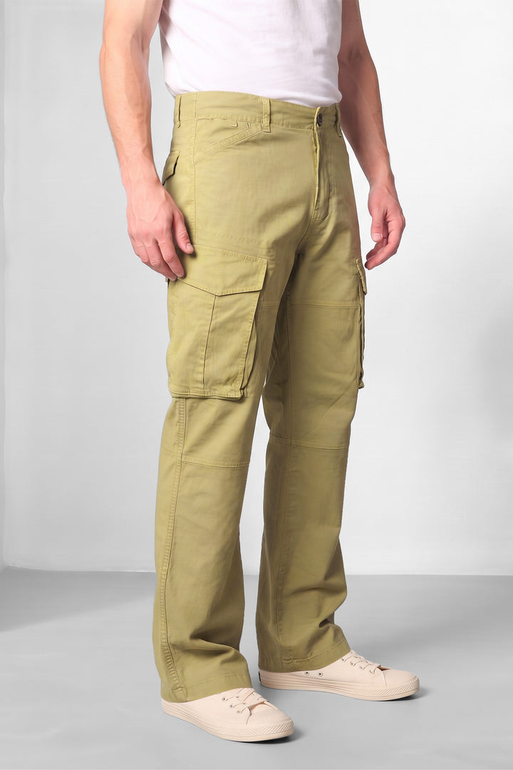 Fawn Premium Utility Cargo Trousers with 6-Pocket Design