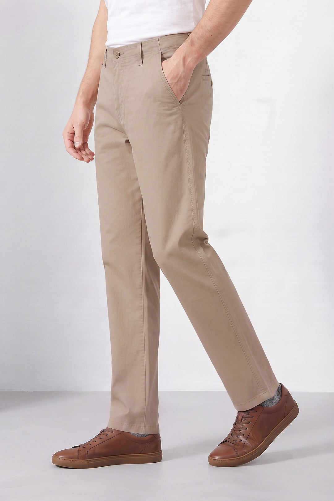 REGULAR FIT PLAIN TROUSER
