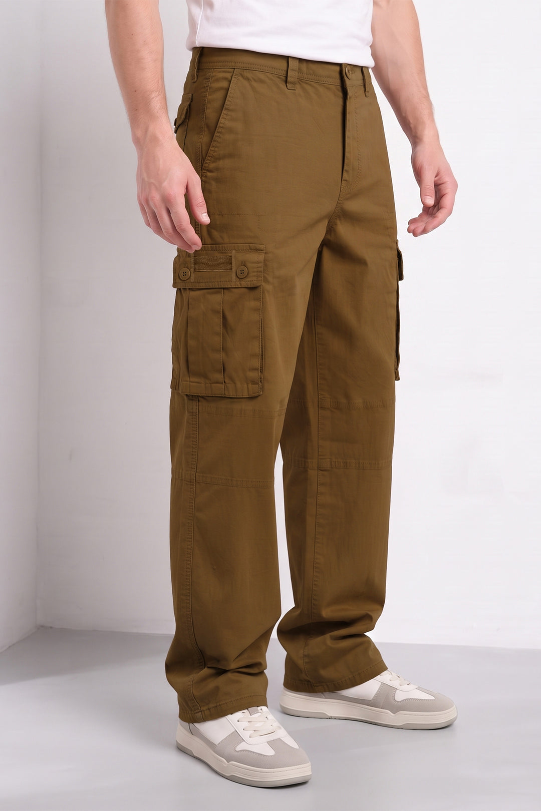 Brown Men’s 6 Pocket Cargo Pants