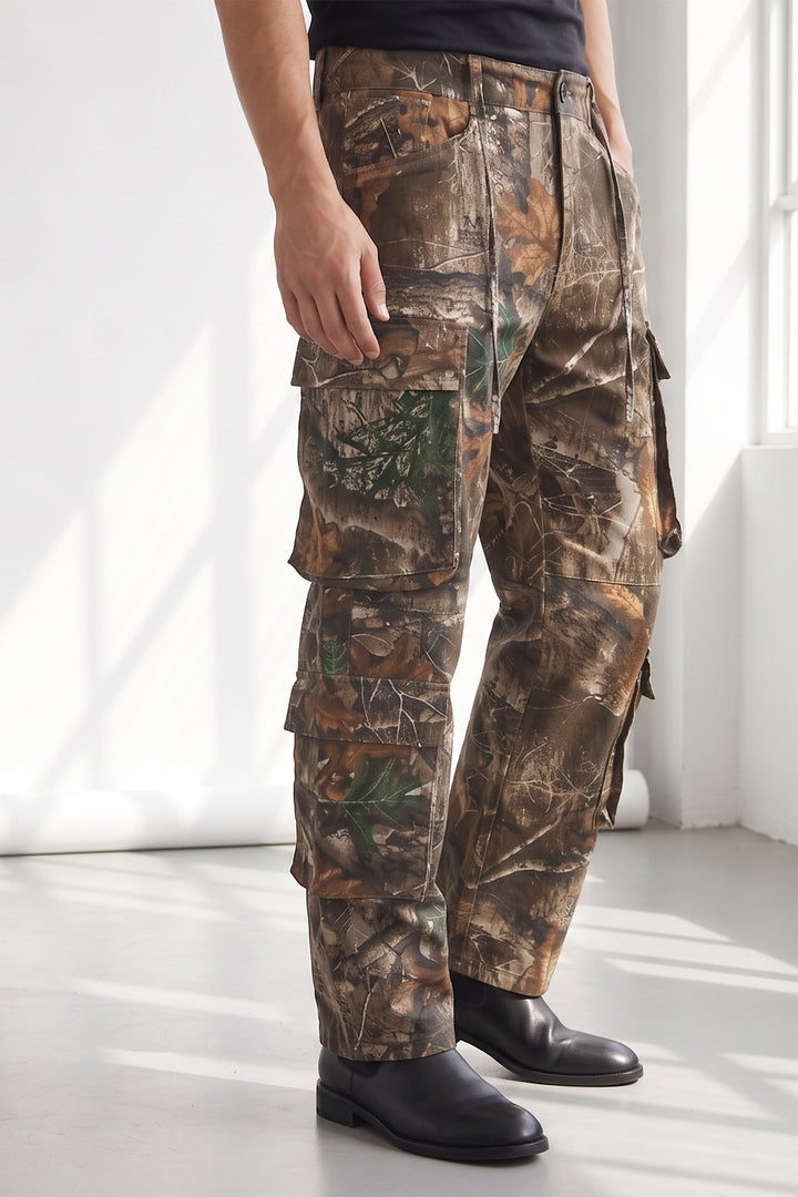 Multi Color Camouflage 8 Pocket Cargo Pants