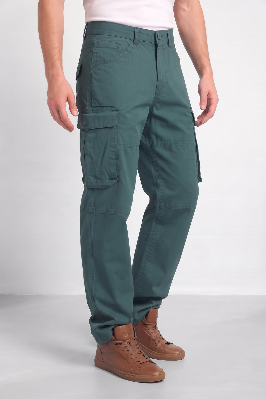 Olive Mens 6 Pocket Cargo Pants