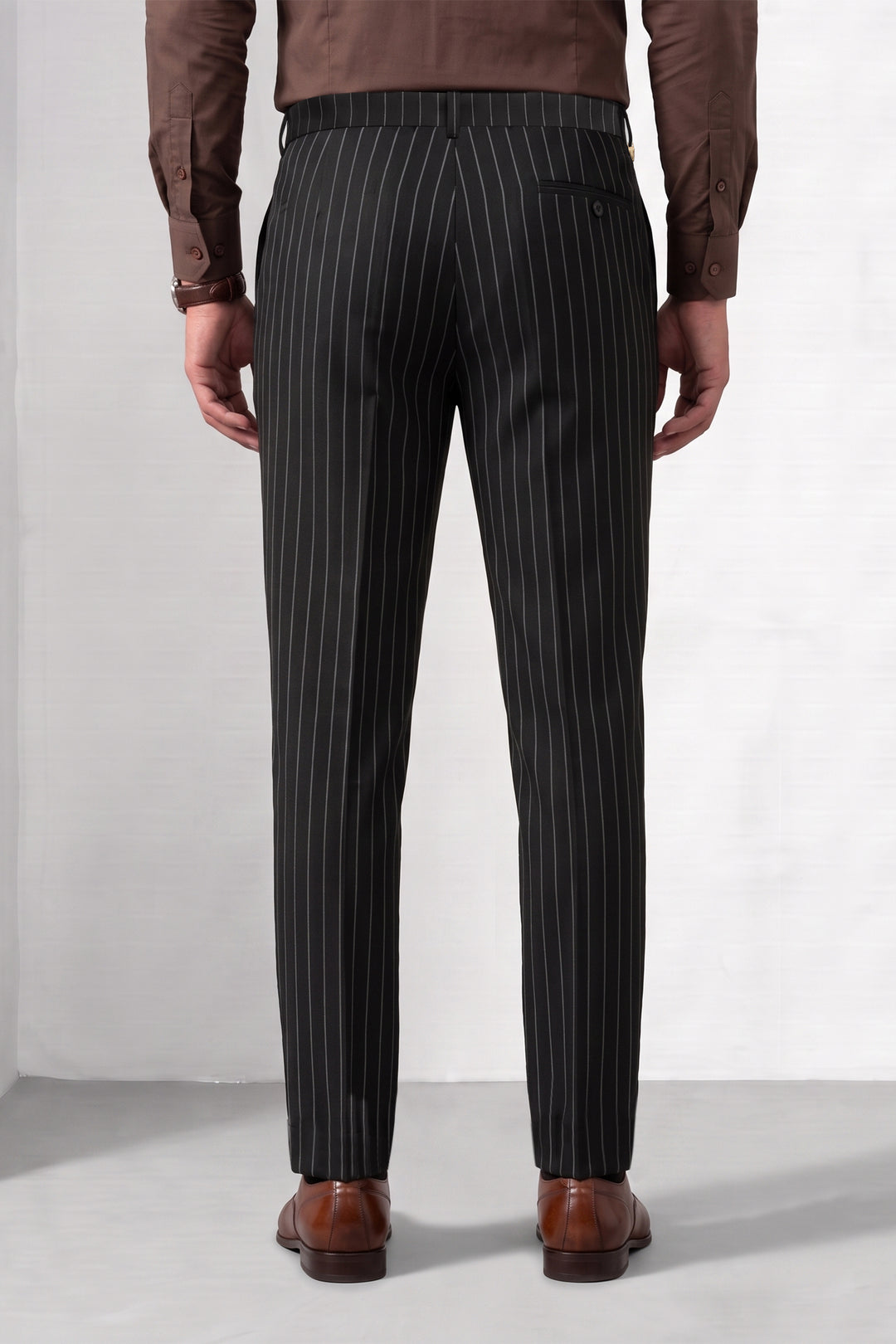 Men Striped Formal Kanso Trousers