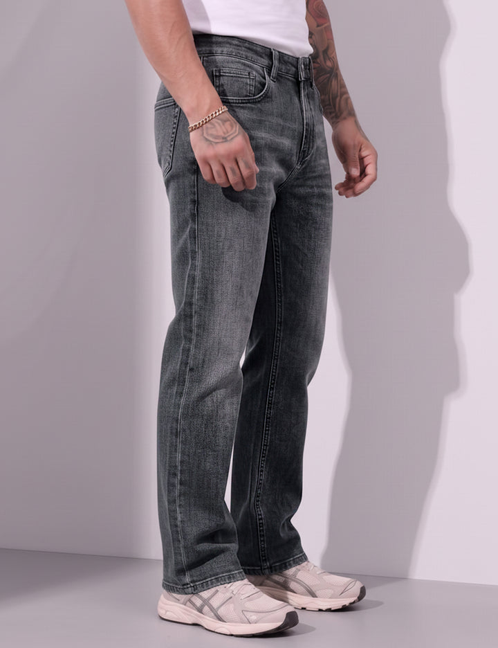 Steel Straight Fit Denim Jeans