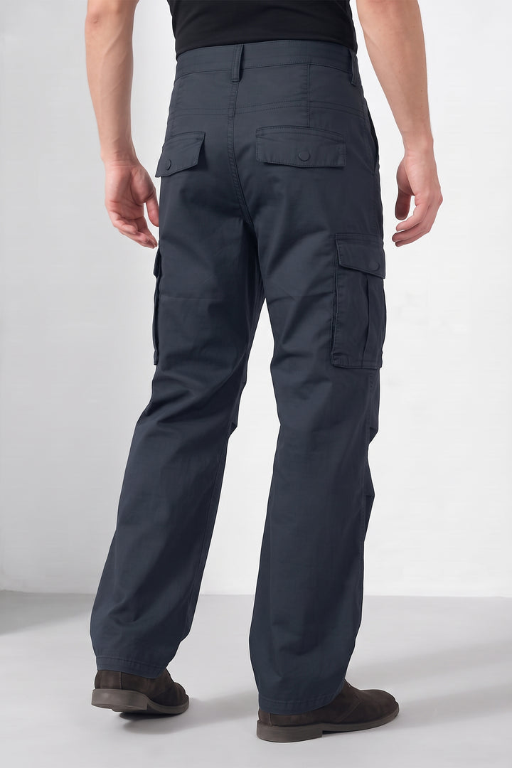 Black Mens 6 Pocket Cargo Pants