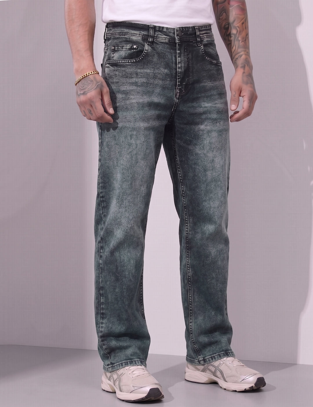 Dark Navy Straight fit Denim Jeans