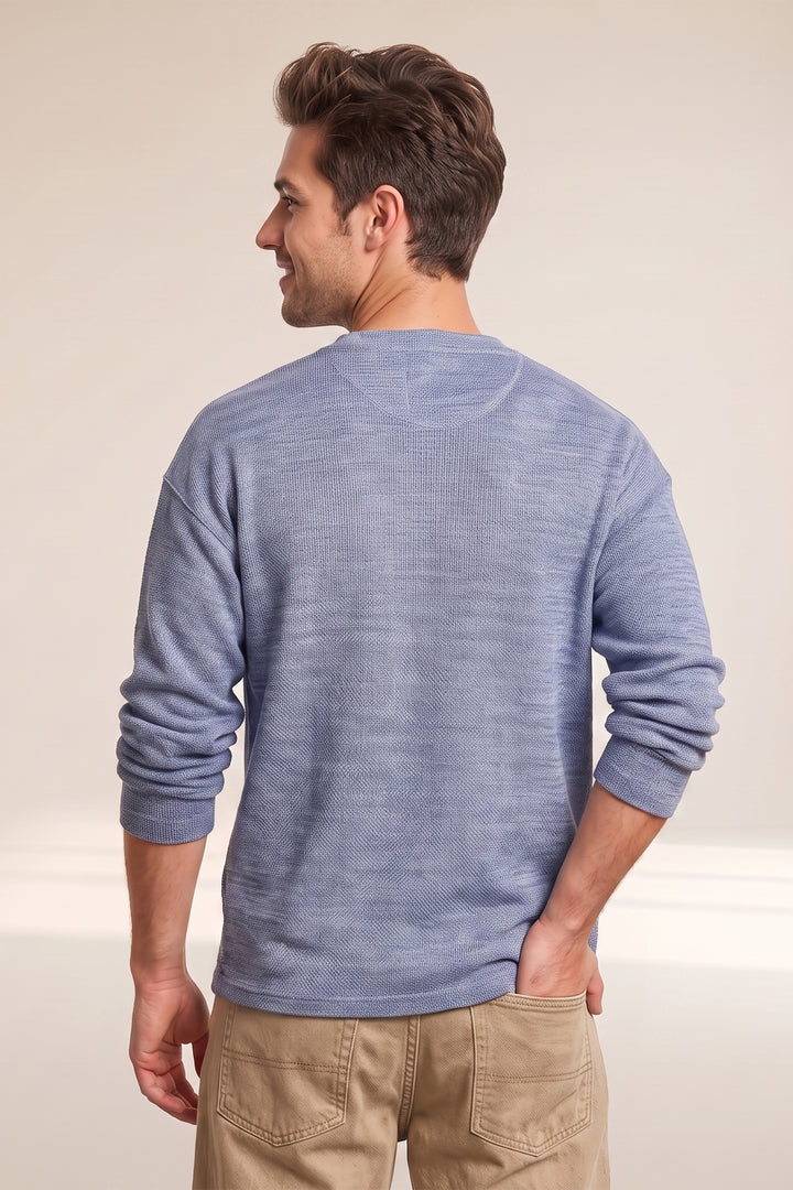 Full Sleeve Henley T-Shirt