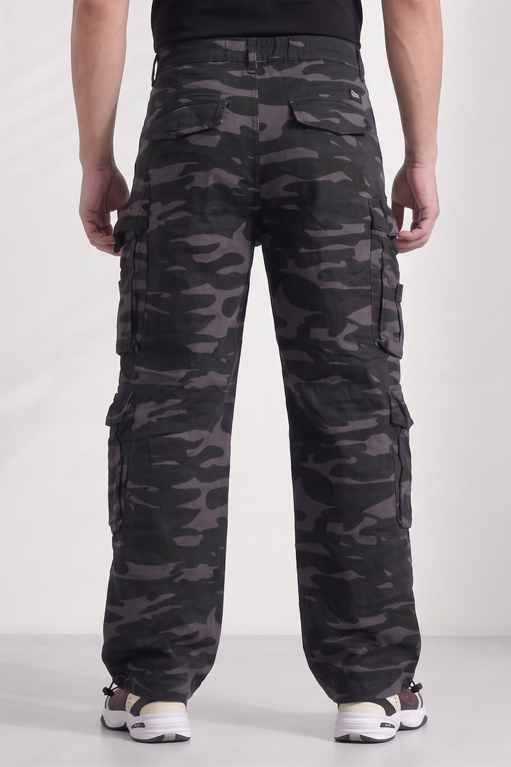 8 Pocket Military Style Camouflage Cargo Pants for Men
