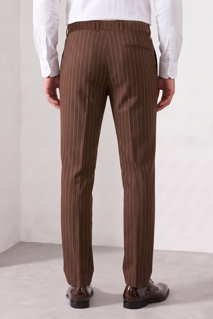 Men Striped Formal Kanso Trousers