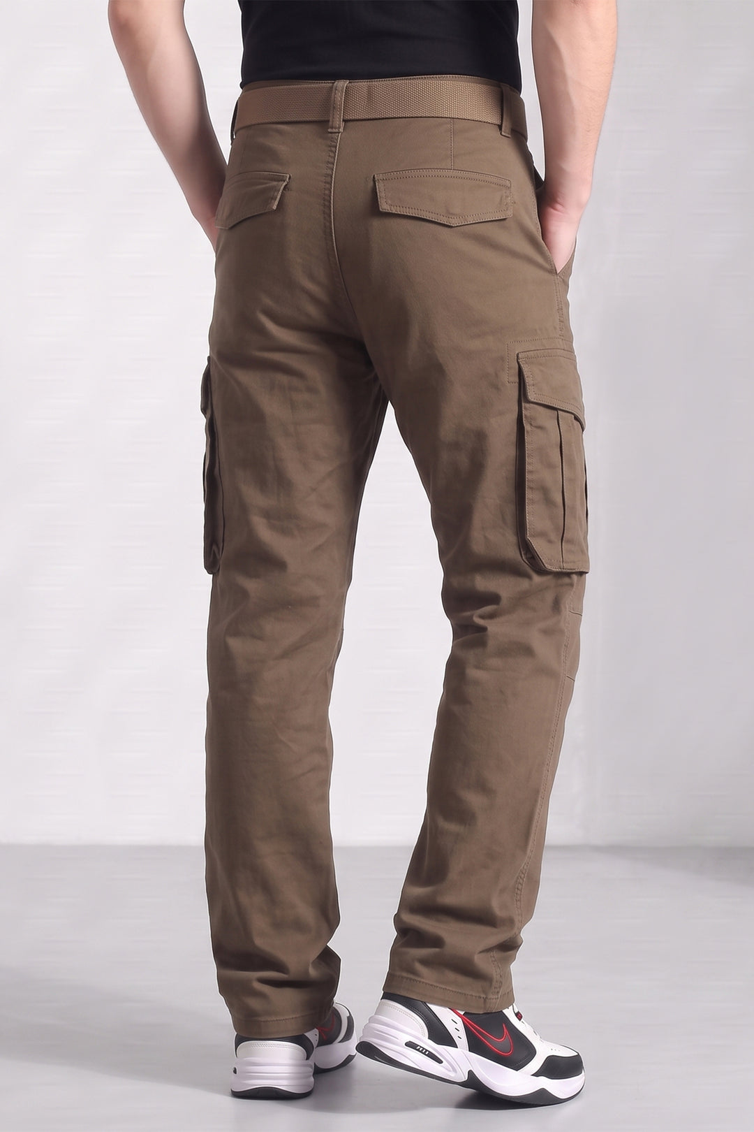 Brown Cotton 6 Pocket Cargo Pant