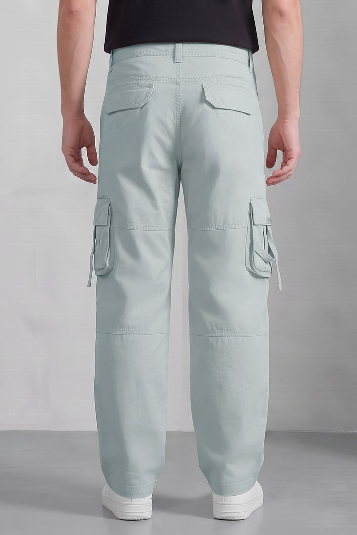 Cream 6 Pocket Tactical Cargo Pants Comfortable Casual Trousers