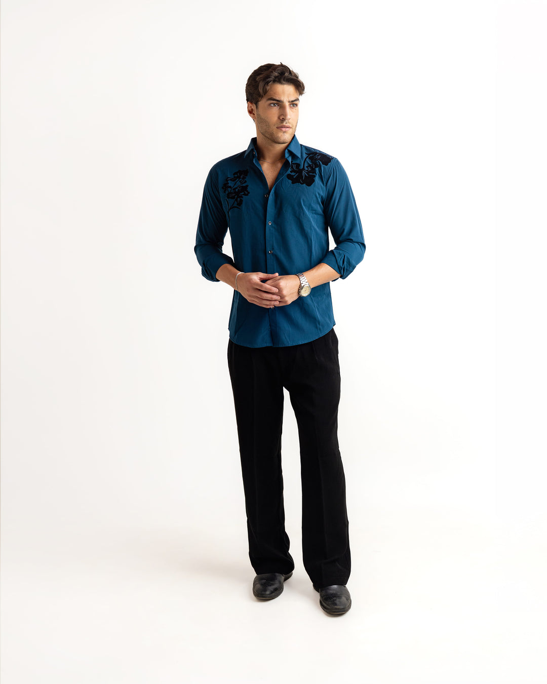 Samurai Silk-Touch Flock Shirt