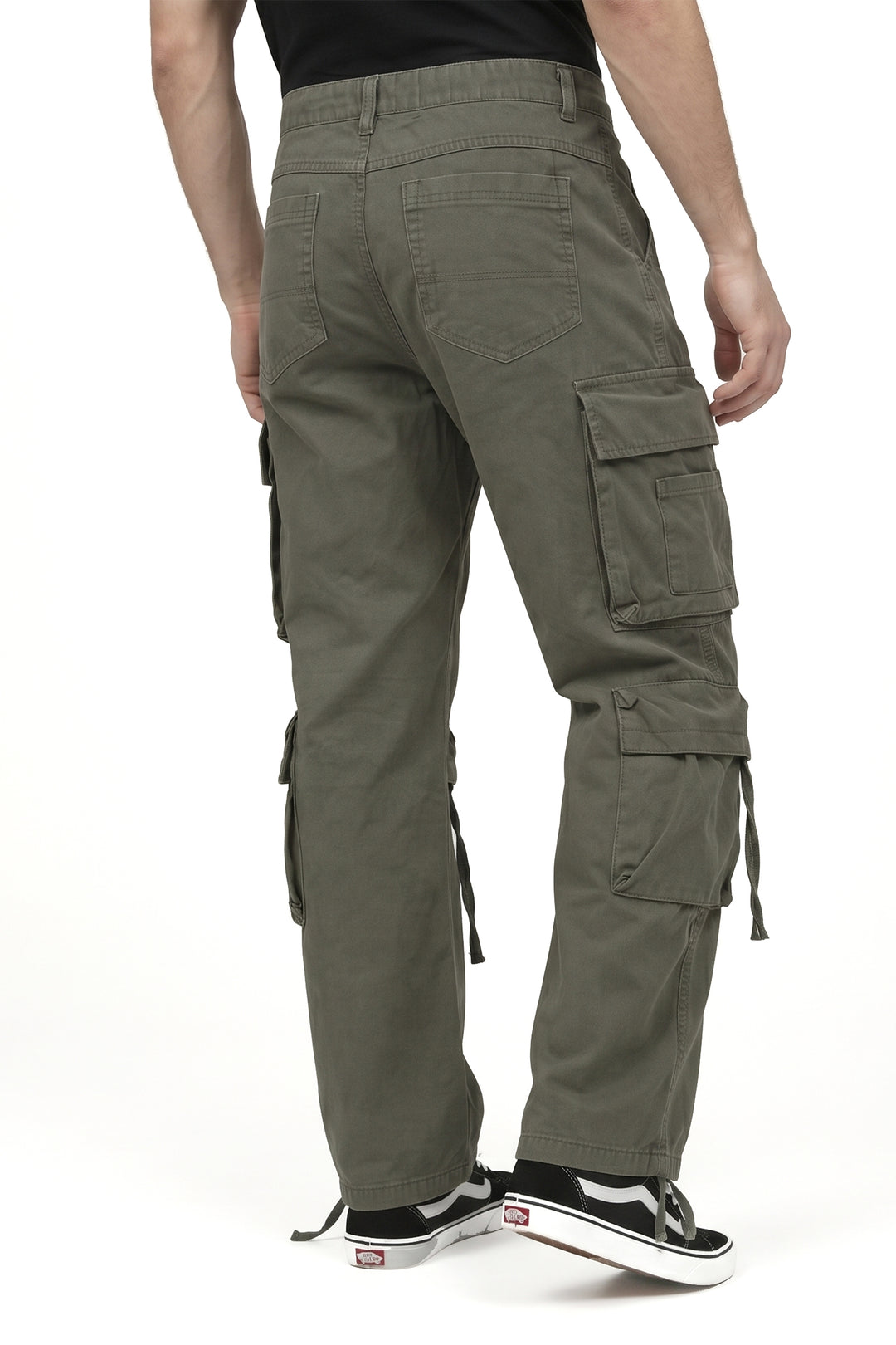 Olive Green Utility 10 Pocket Cargo Pants