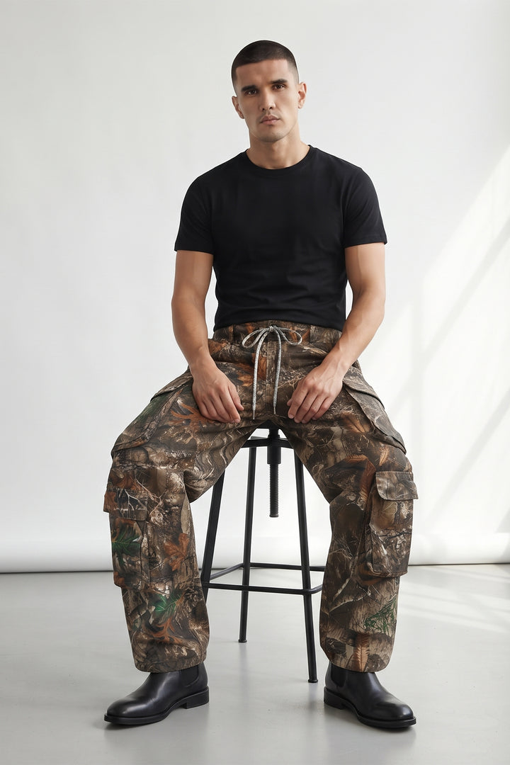 Multi Color Camouflage 8 Pocket Cargo Pants
