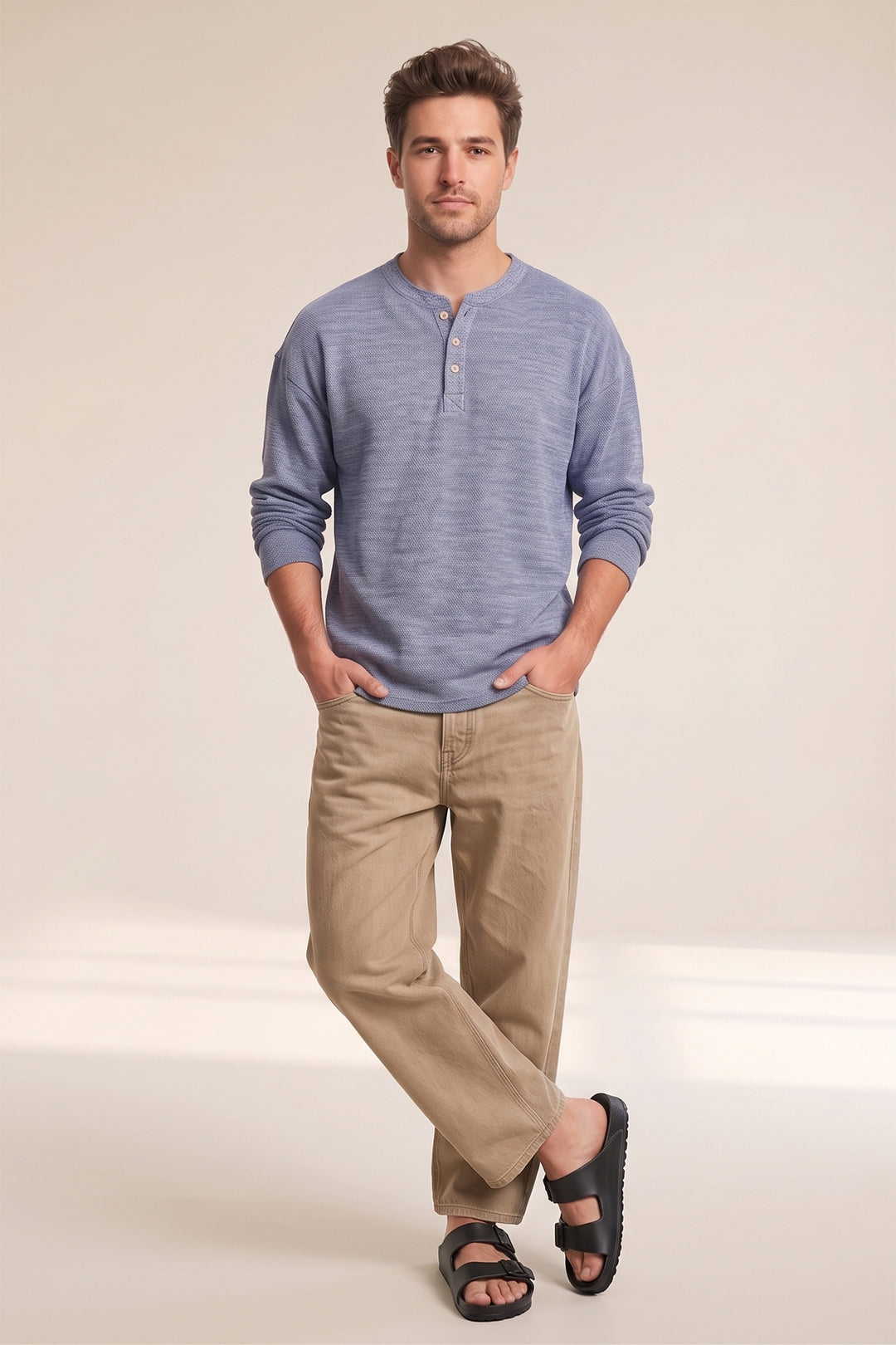 Full Sleeve Henley T-Shirt