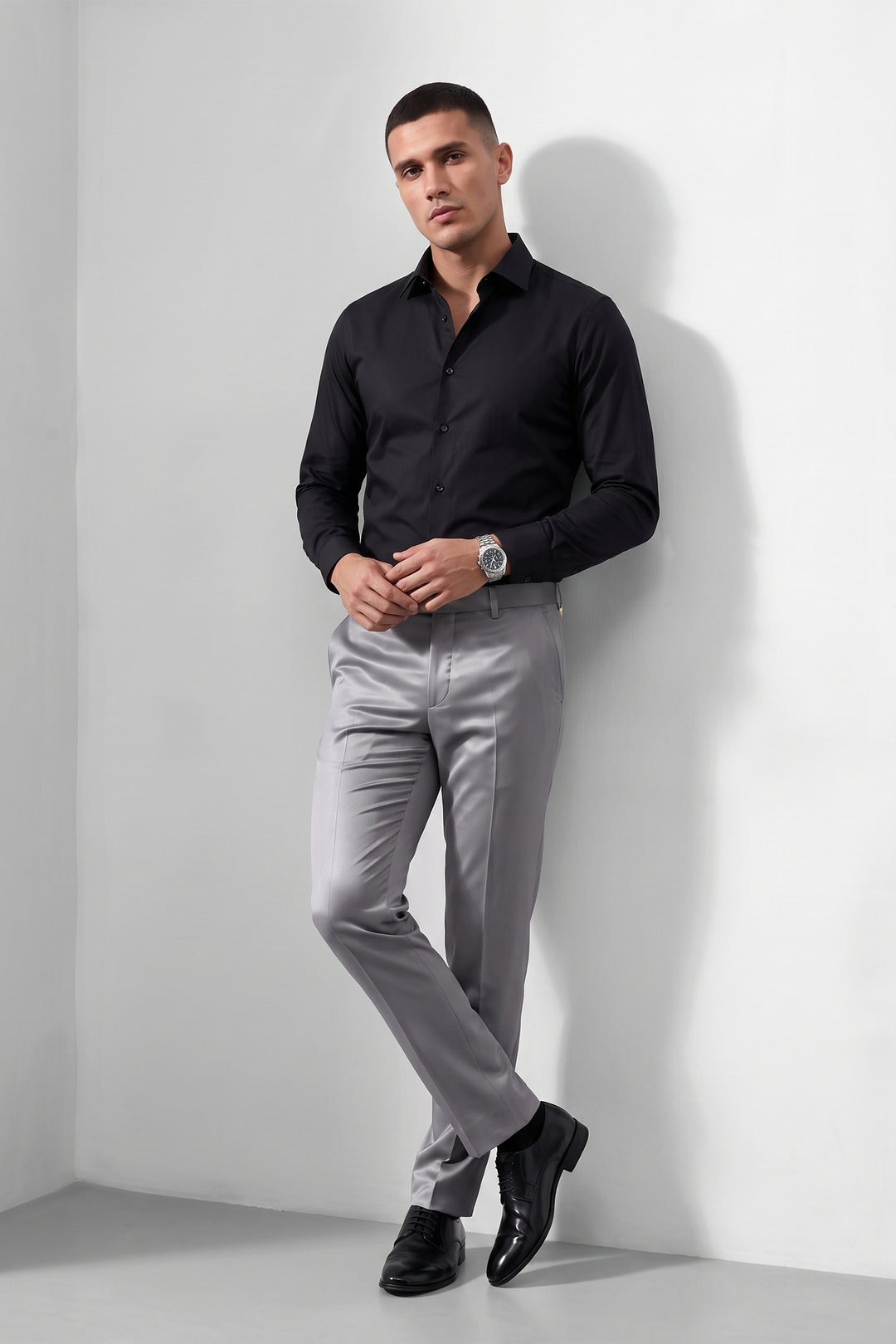 Men Solid Formal Kanso Trousers