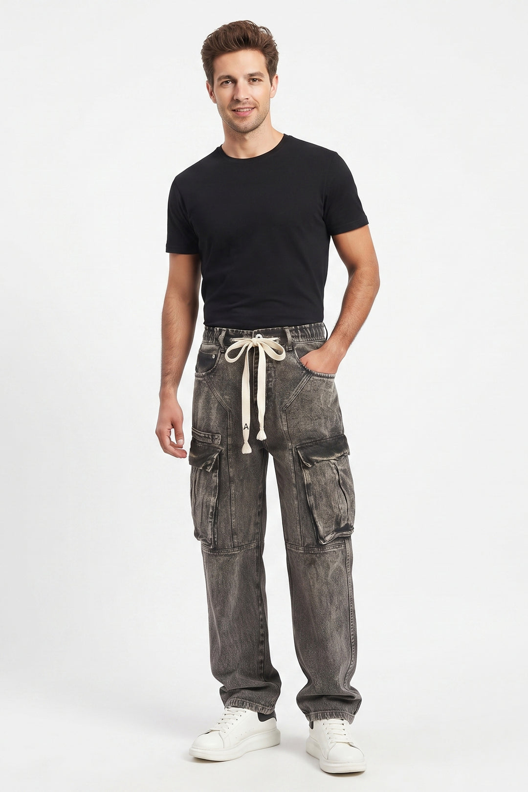 Gritstones Men's Utility 6 Pocket Cargo Pants