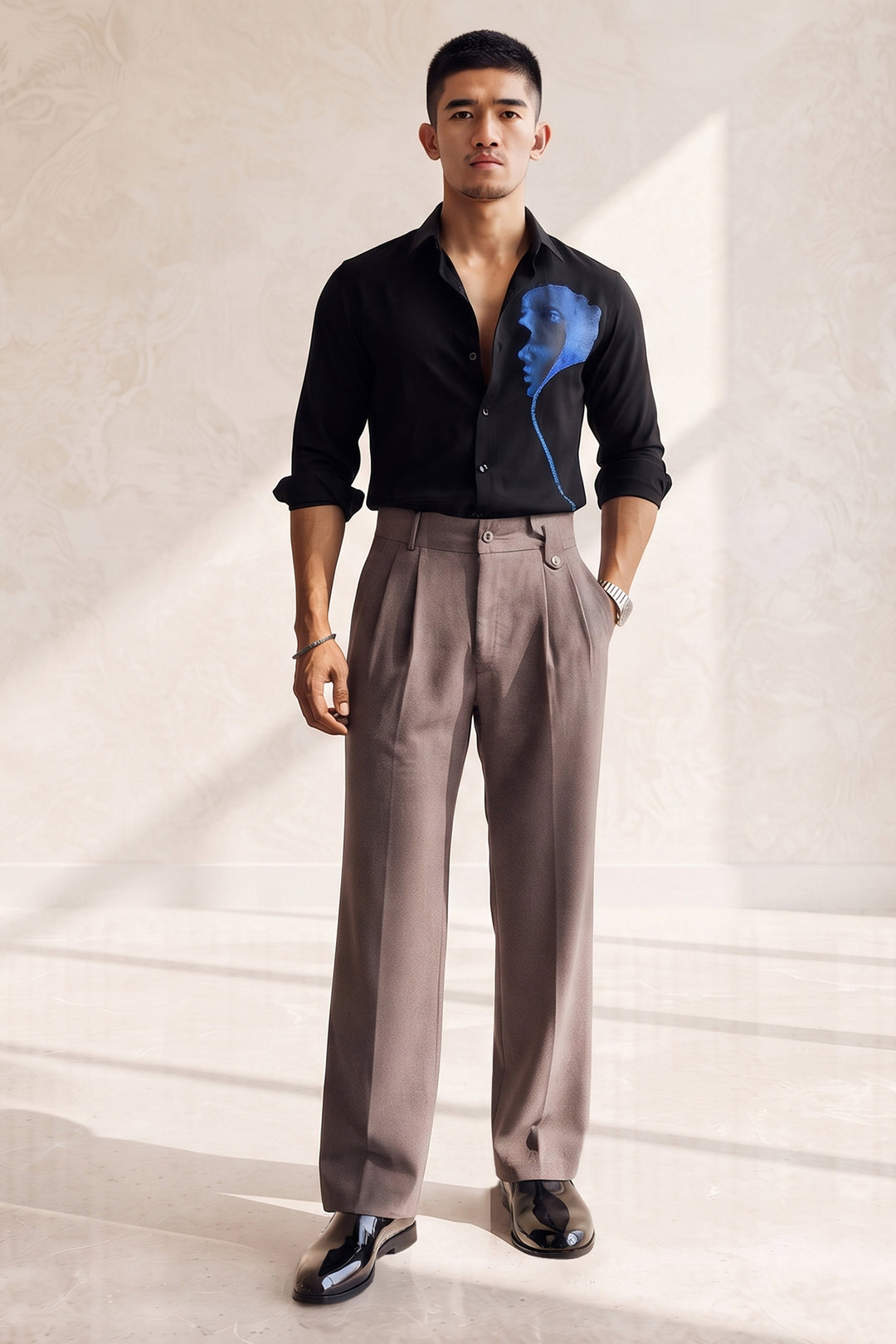 Cocoa Drift Japanese Trouser
