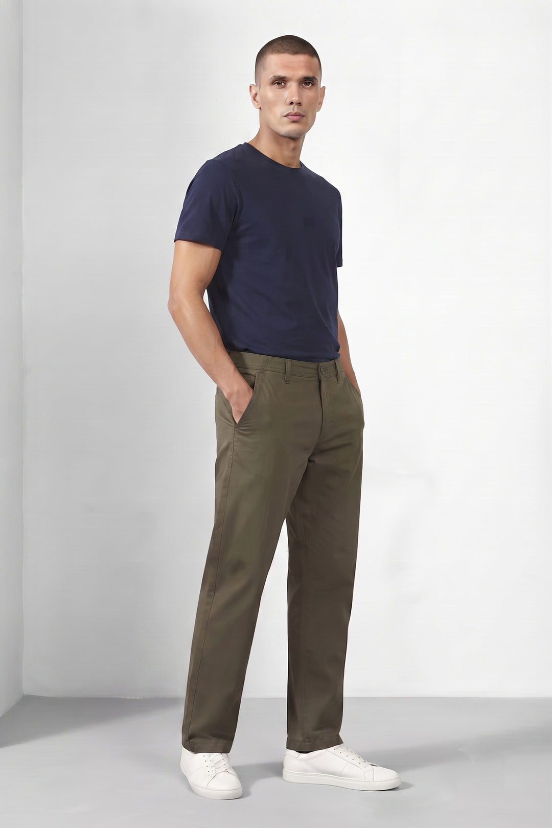 REGULAR FIT PLAIN TROUSER