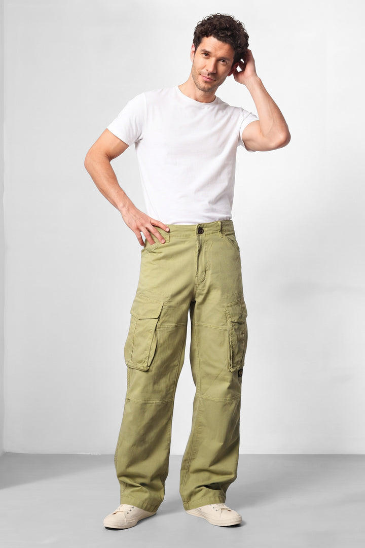 Fawn Premium Utility Cargo Trousers with 6-Pocket Design