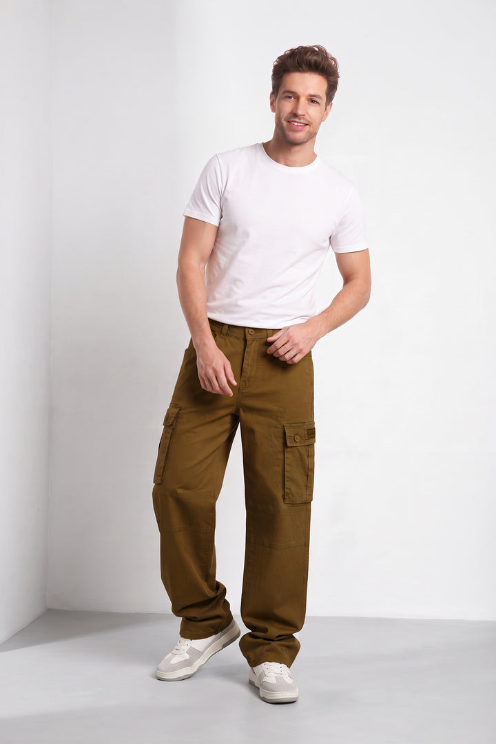 Brown Men’s 6 Pocket Cargo Pants
