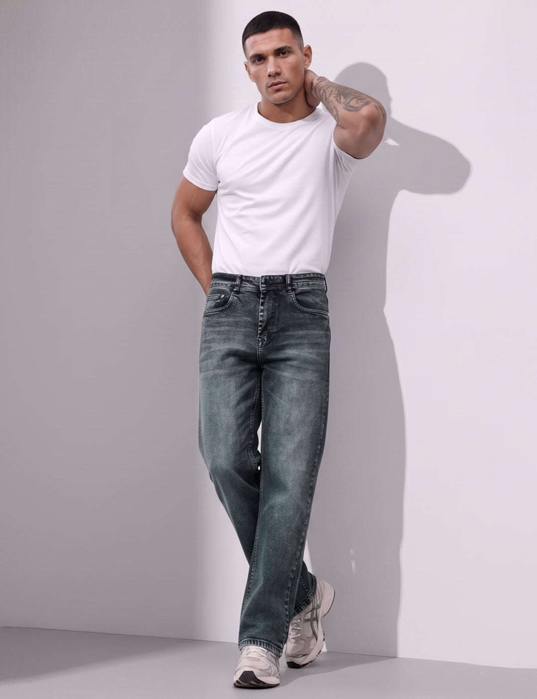 Dark Navy Straight fit Denim Jeans