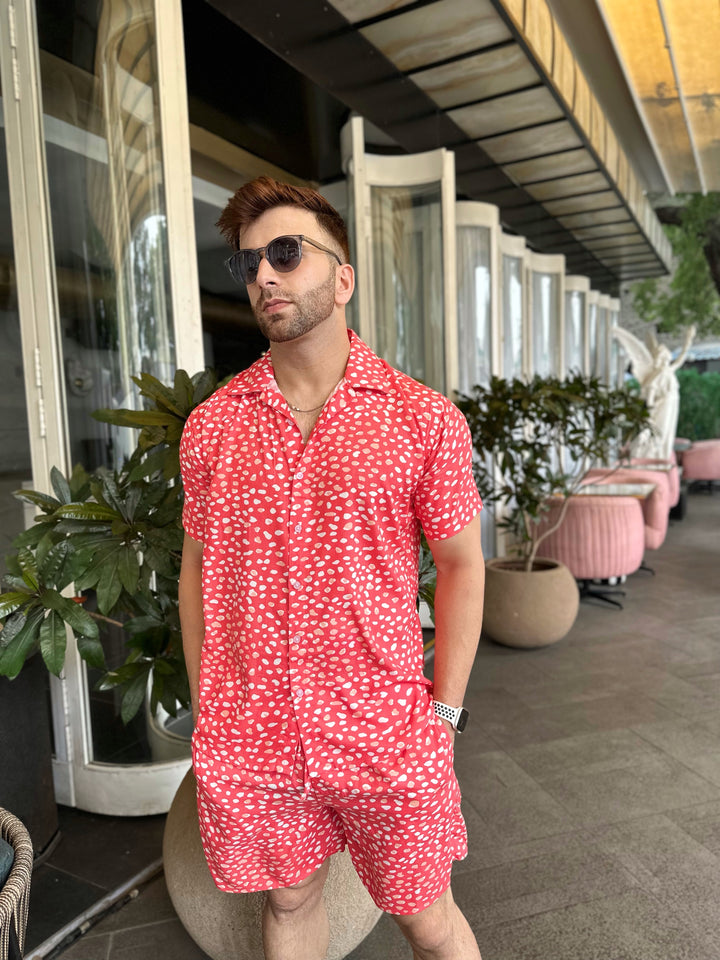 Pink Dot Rayon Co-Ords