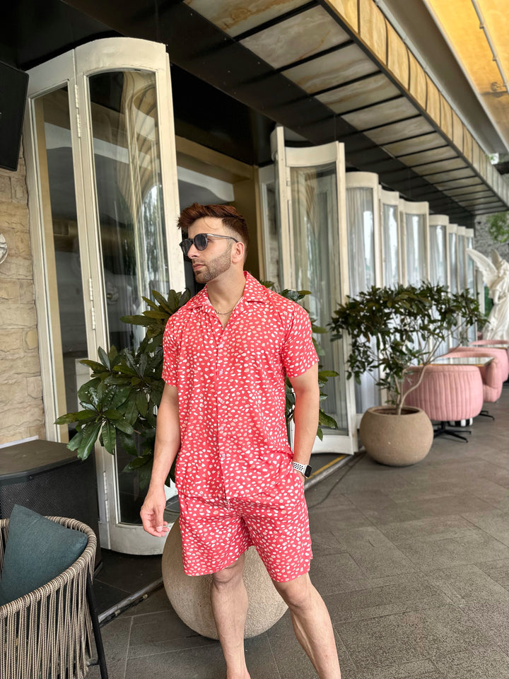 Pink Dot Rayon Co-Ords