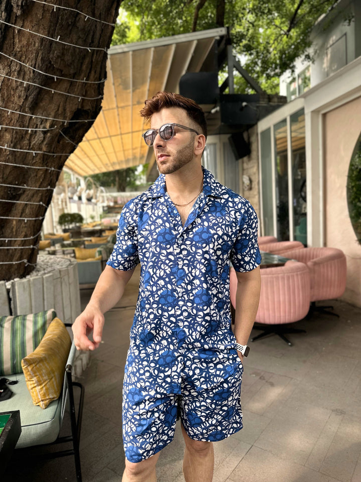 Blue Rayon Co-Ord Set