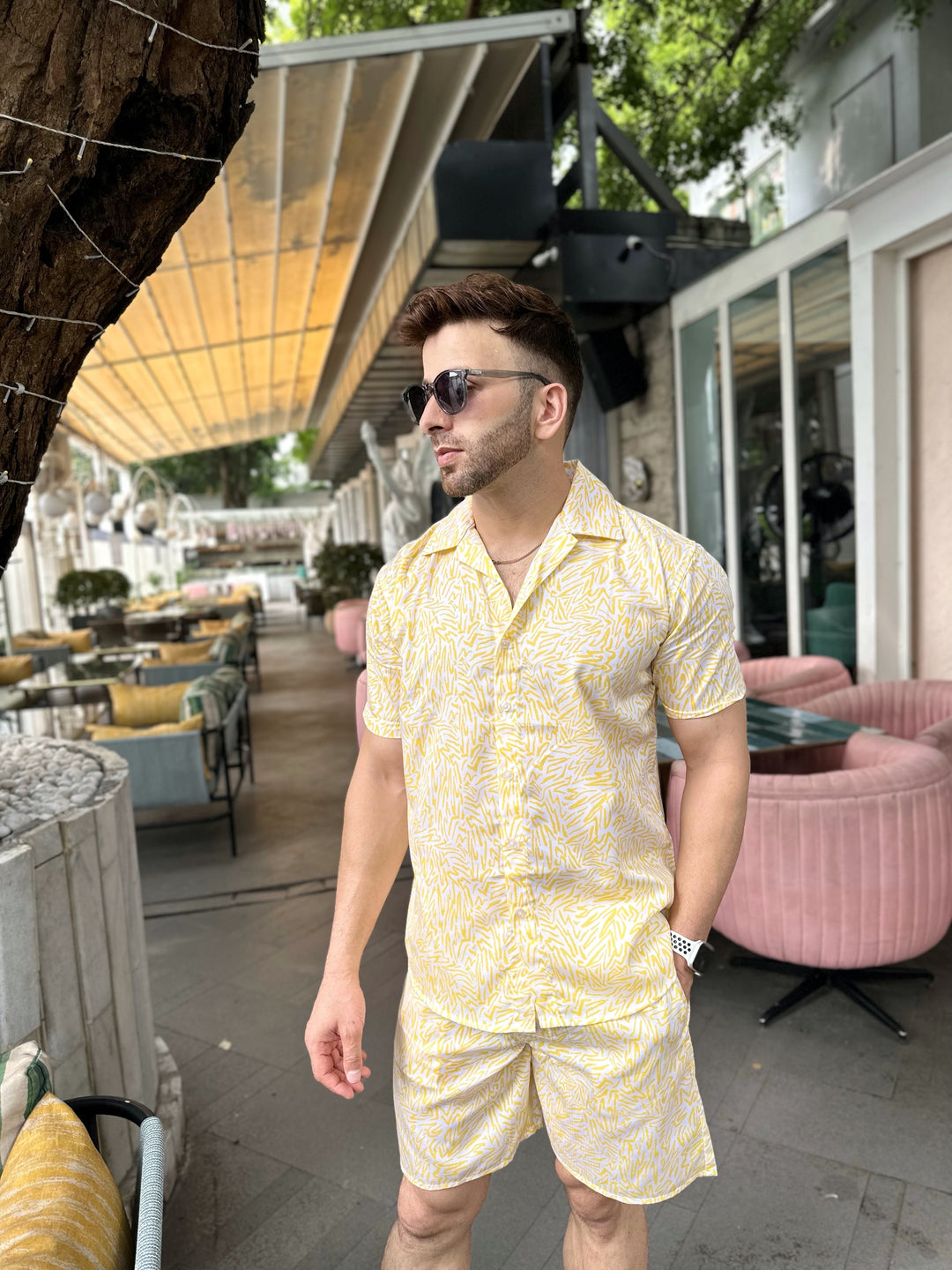 Yellow Rayon Co-Ords