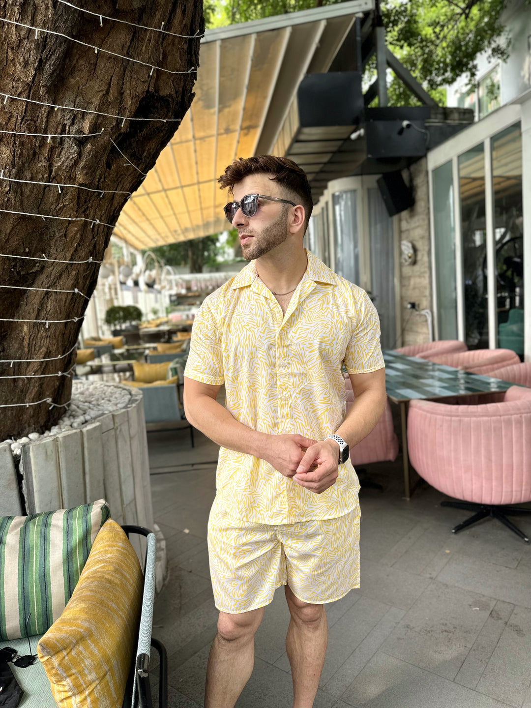 Yellow Rayon Co-Ords