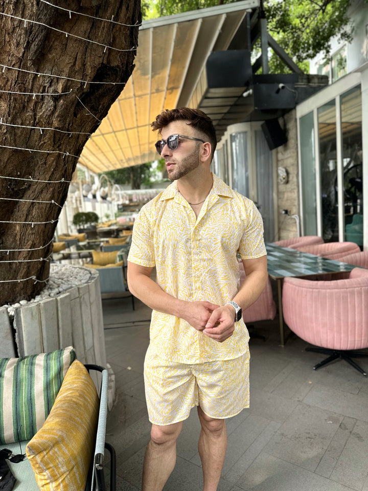 Yellow Rayon Co-Ords
