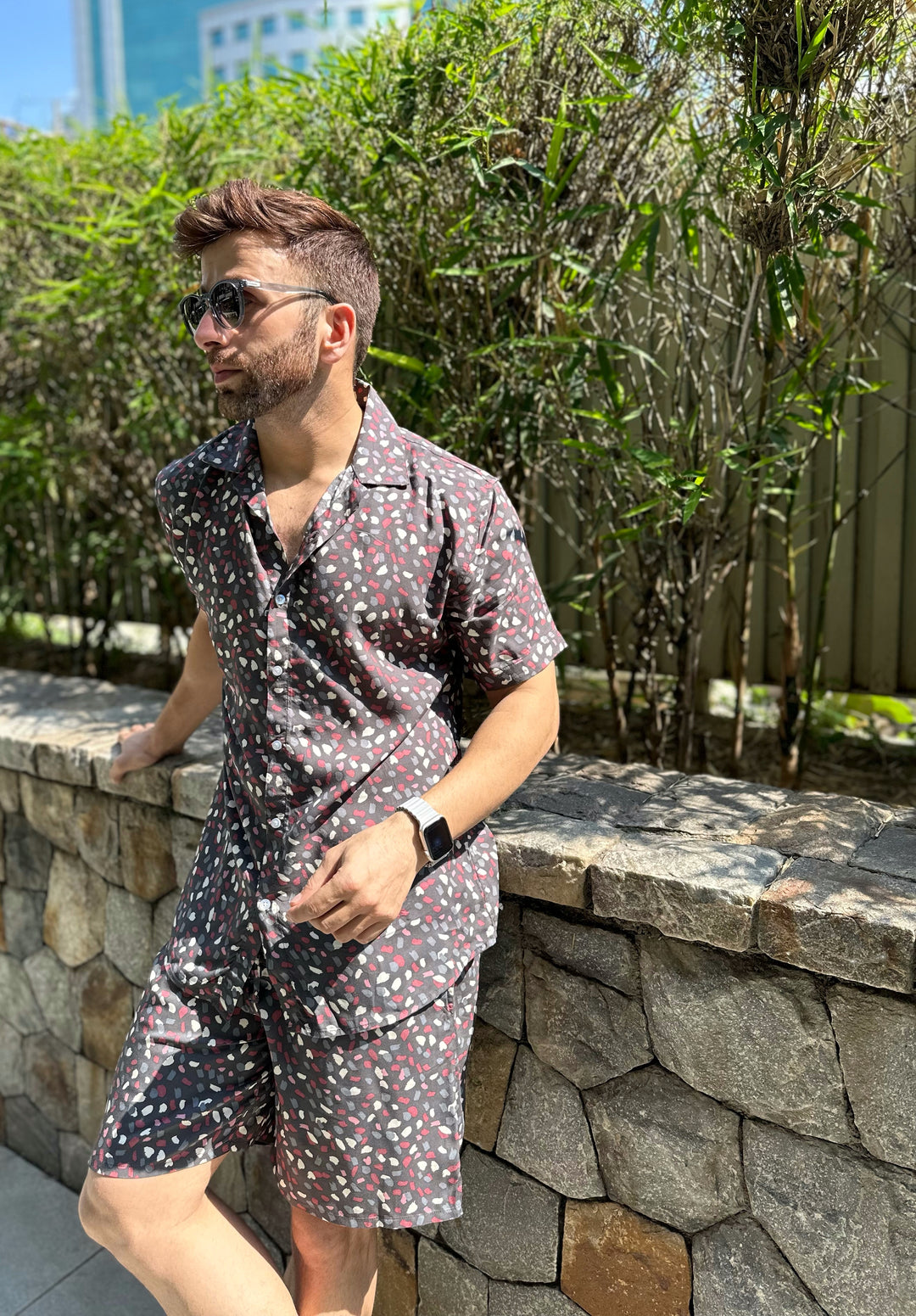 Black Printed Co-Ord Set