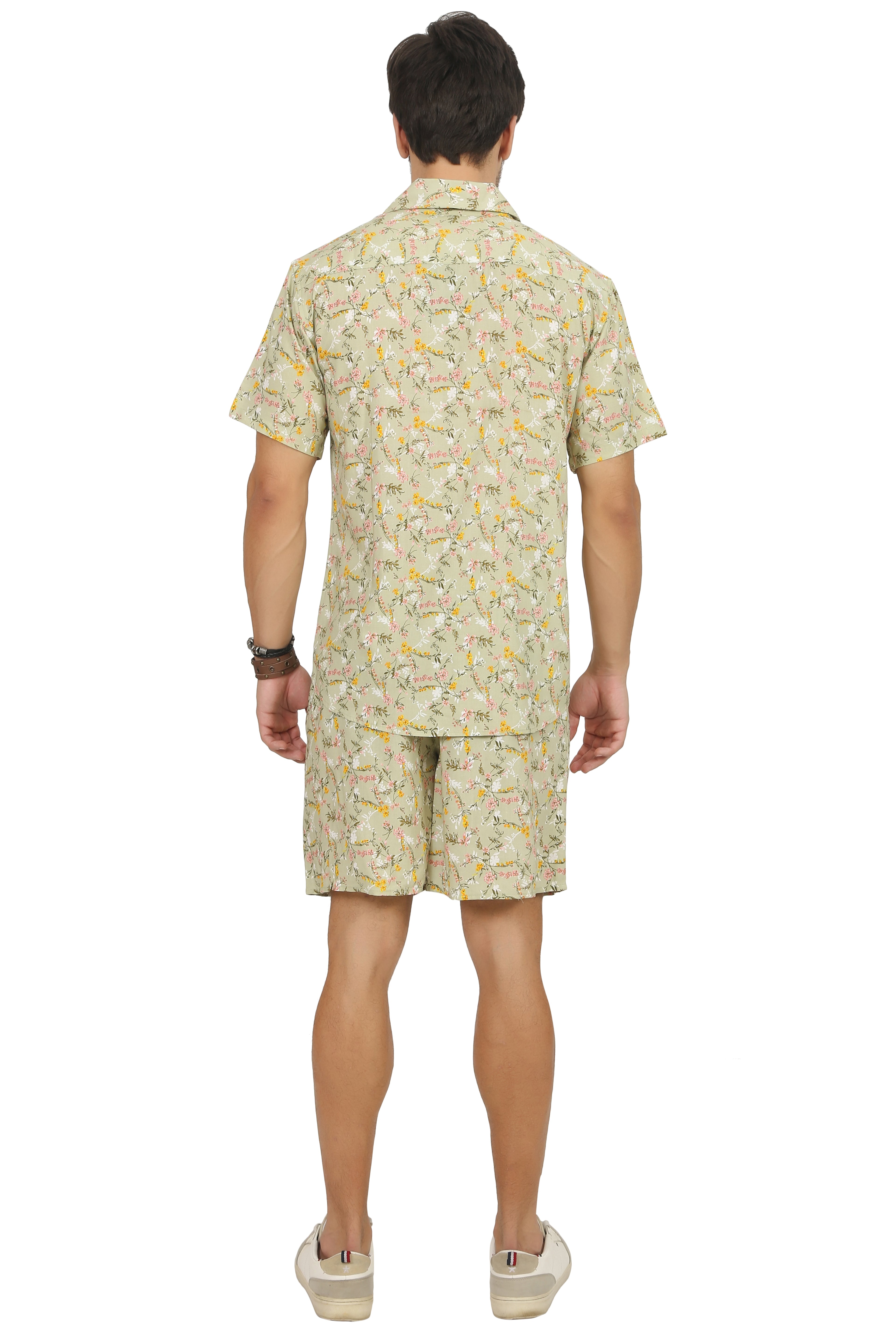 Lime Floral Rayon Co-Ord