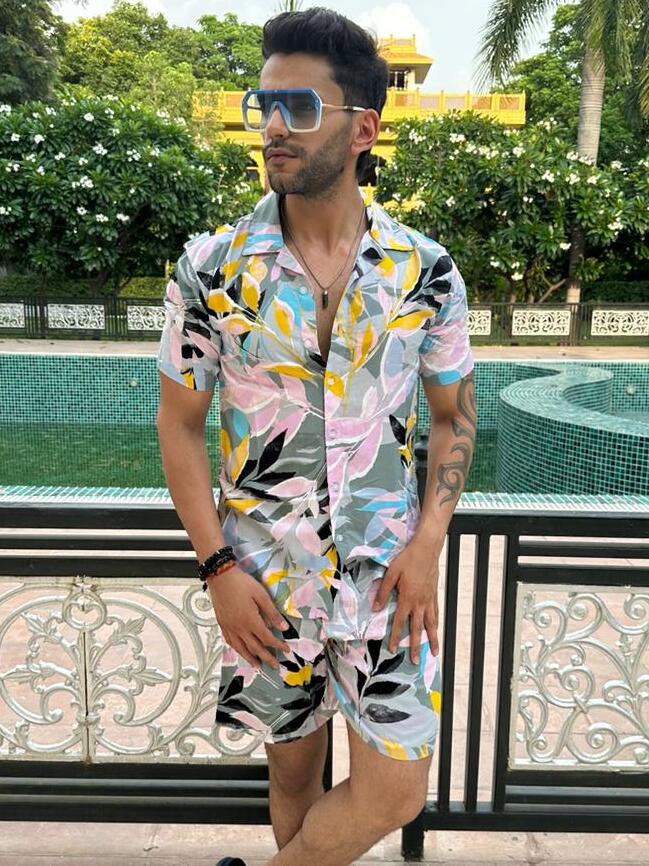 Green Floral Rayon Co-Ord