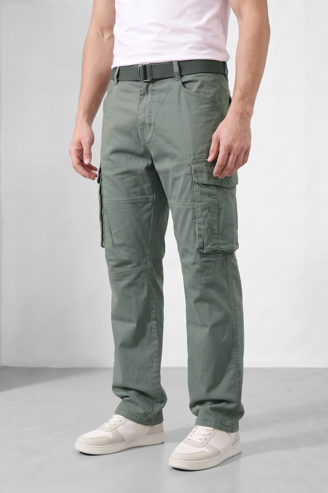 Pista Green Mens 6 Pocket Cargo Pants