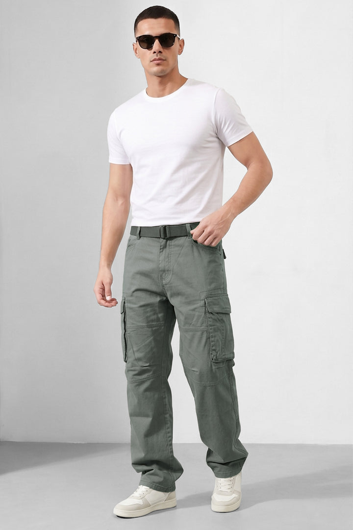 Pista Green Mens 6 Pocket Cargo Pants