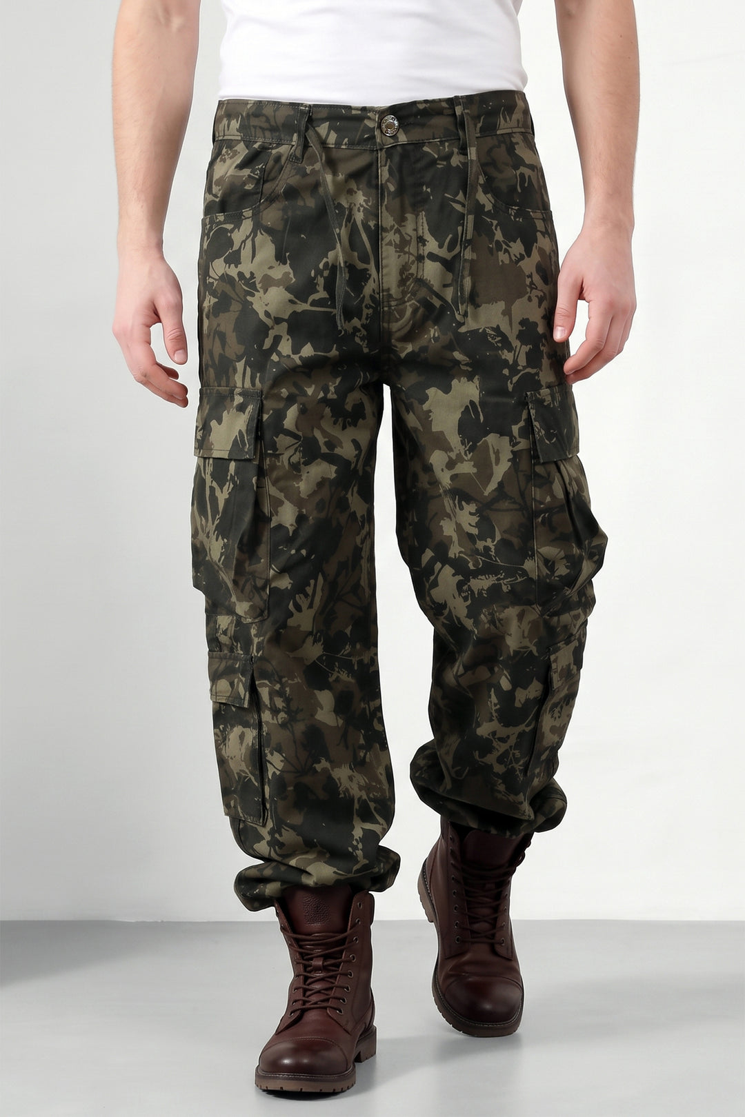 Green Men’s 8 Pocket Cargo Pants