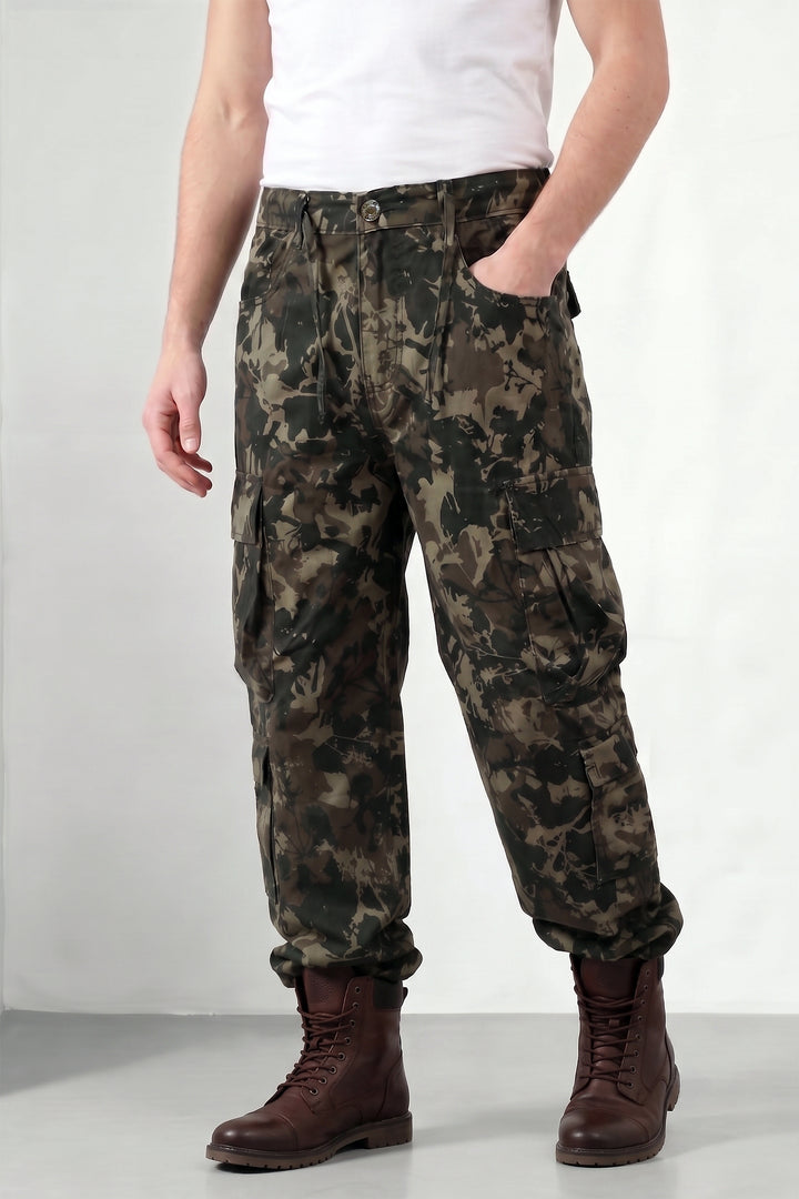Green Men’s 8 Pocket Cargo Pants