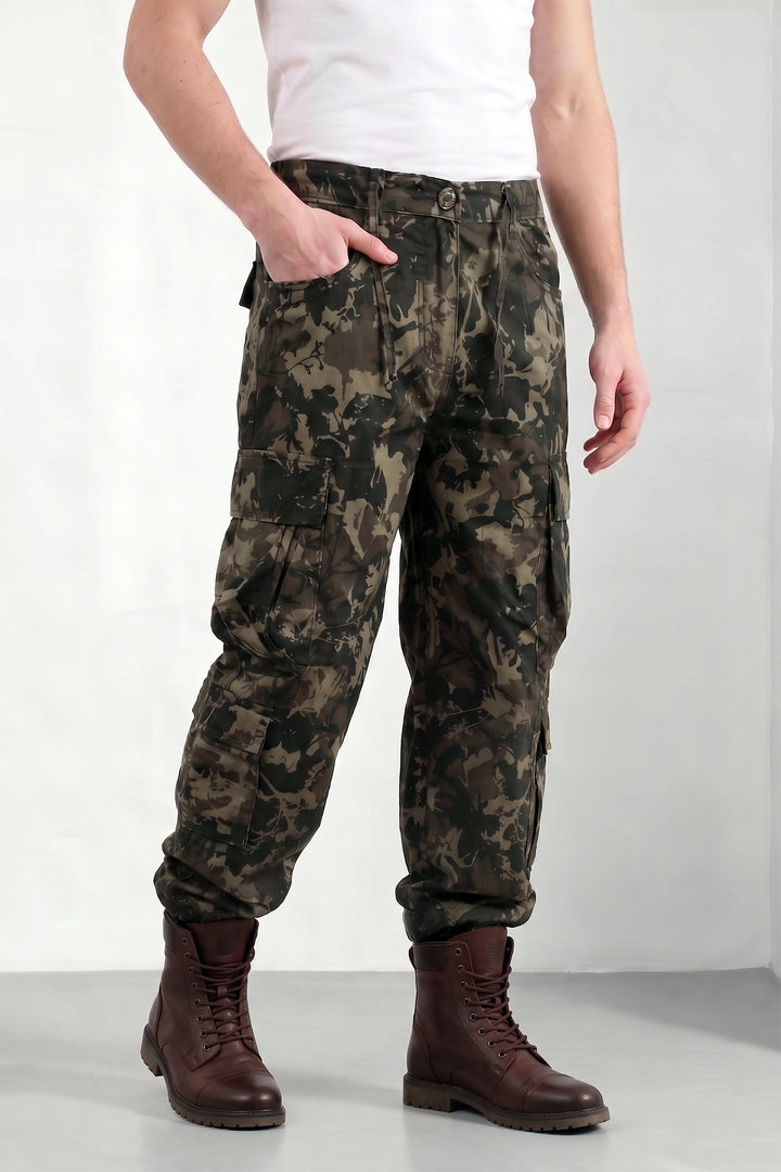 Green Men’s 8 Pocket Cargo Pants