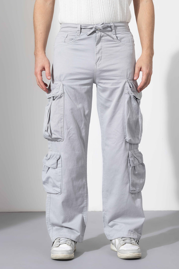 Light Grey Multi Pocket Cargo Pant