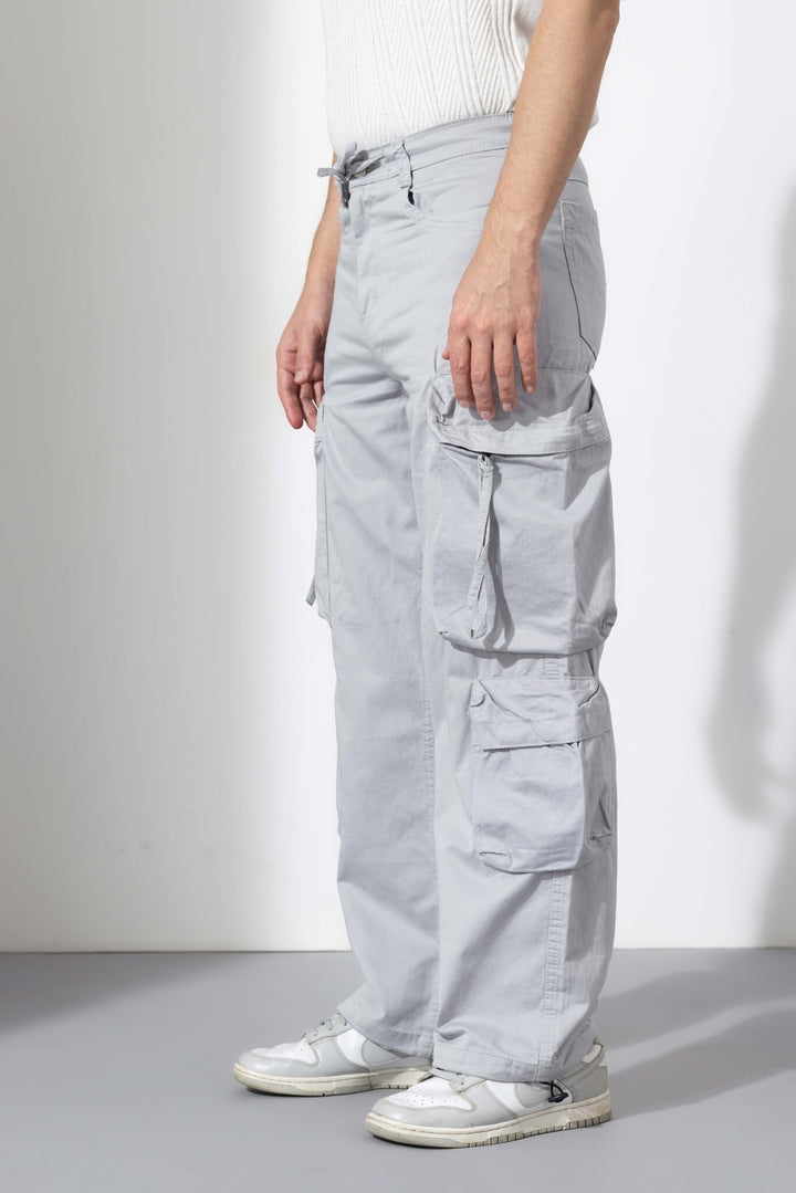 Light Grey Multi Pocket Cargo Pant