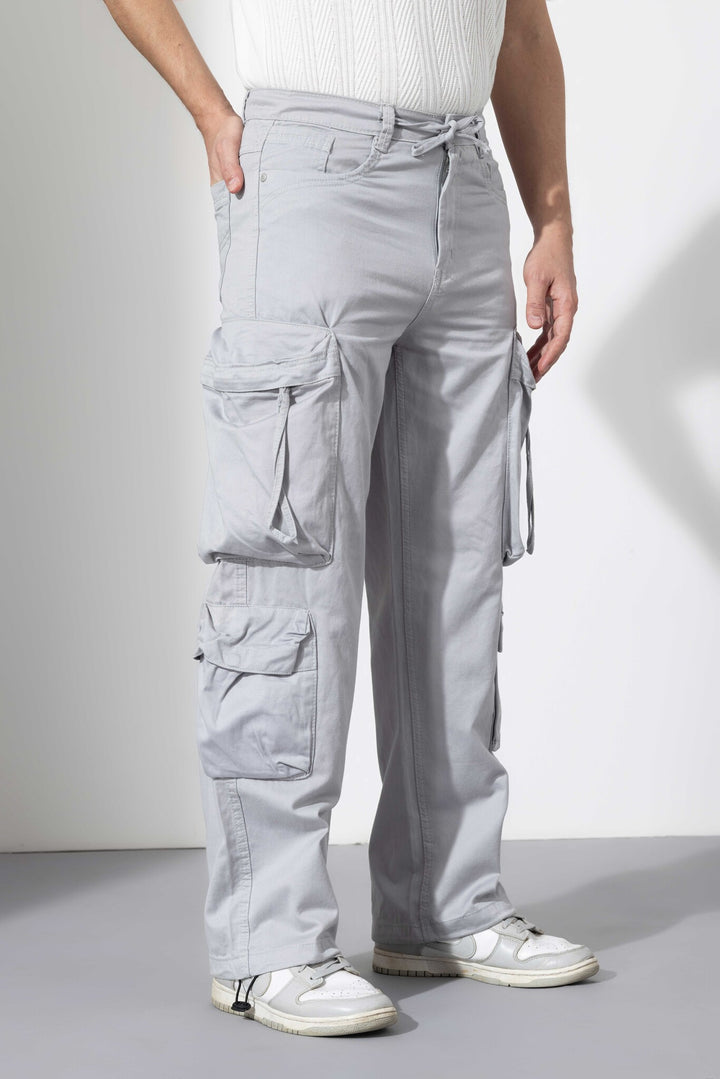 Light Grey Multi Pocket Cargo Pant