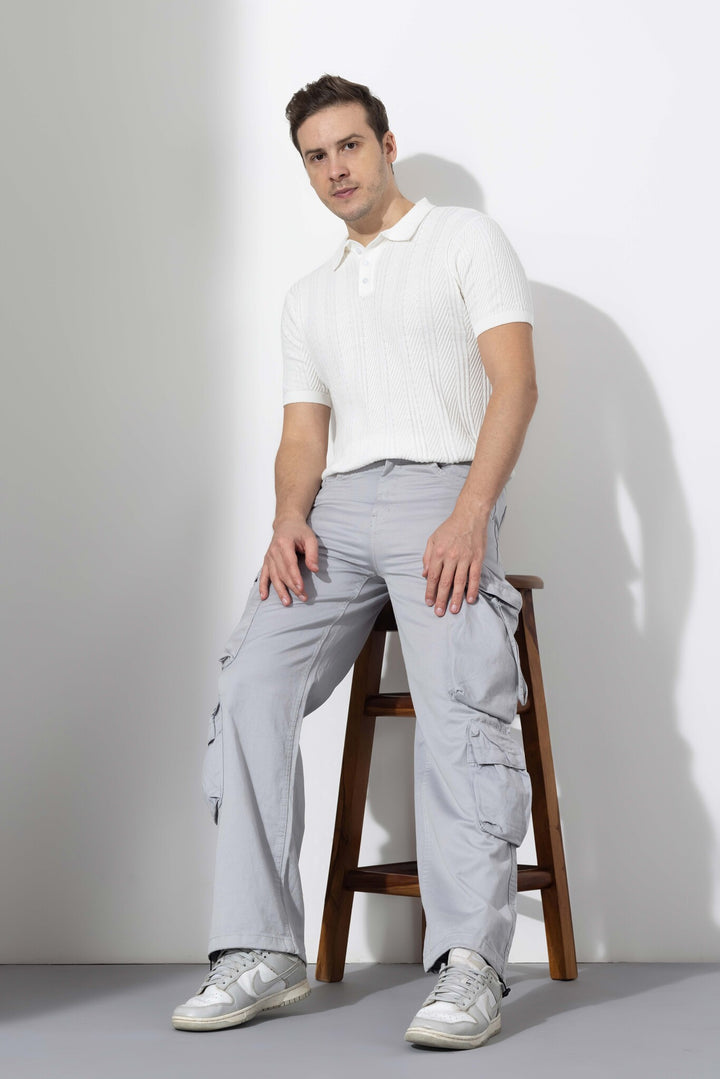 Light Grey Multi Pocket Cargo Pant