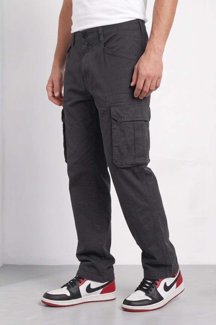 Black Mens 6 Pocket Cargo Pants