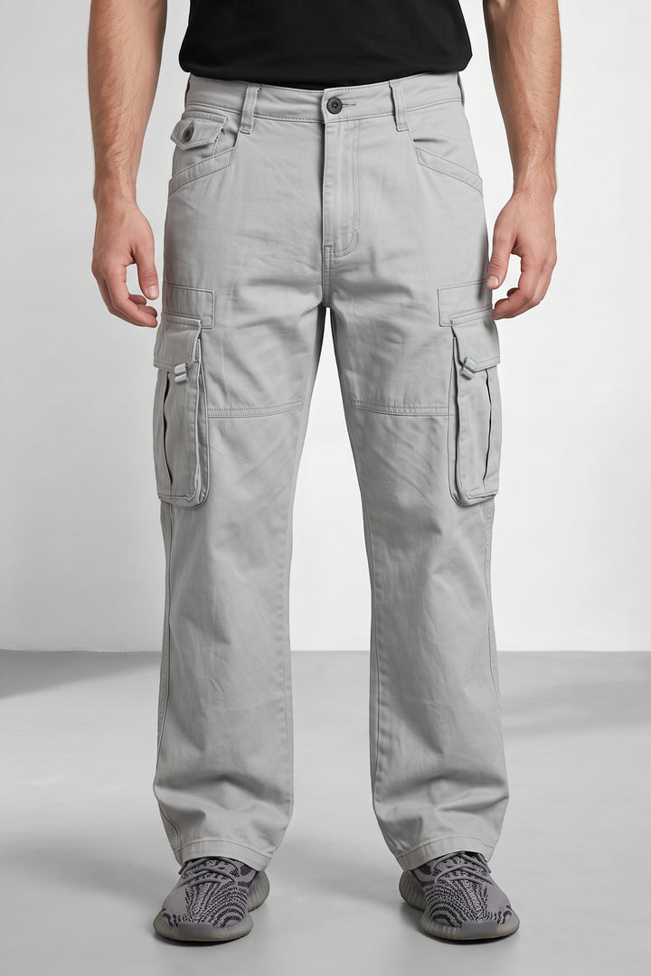 Light Green Mens 6 Pocket Cargo Pants