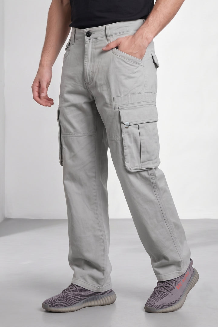 Light Green Mens 6 Pocket Cargo Pants