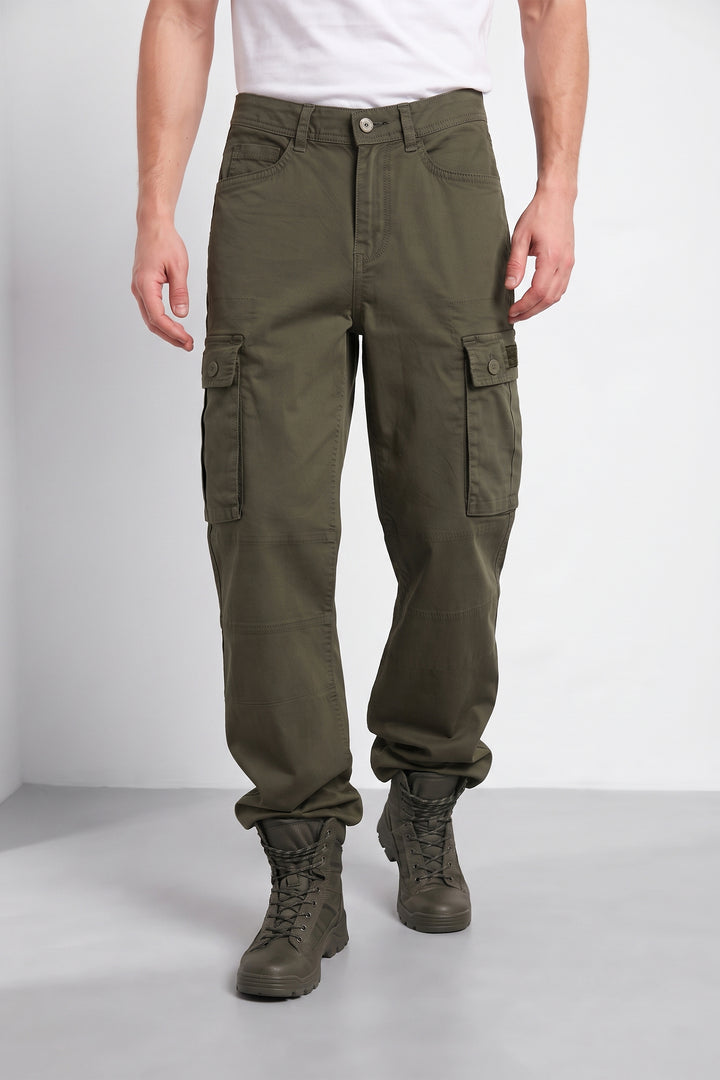Olive Mens 6 Pocket Cargo Pants