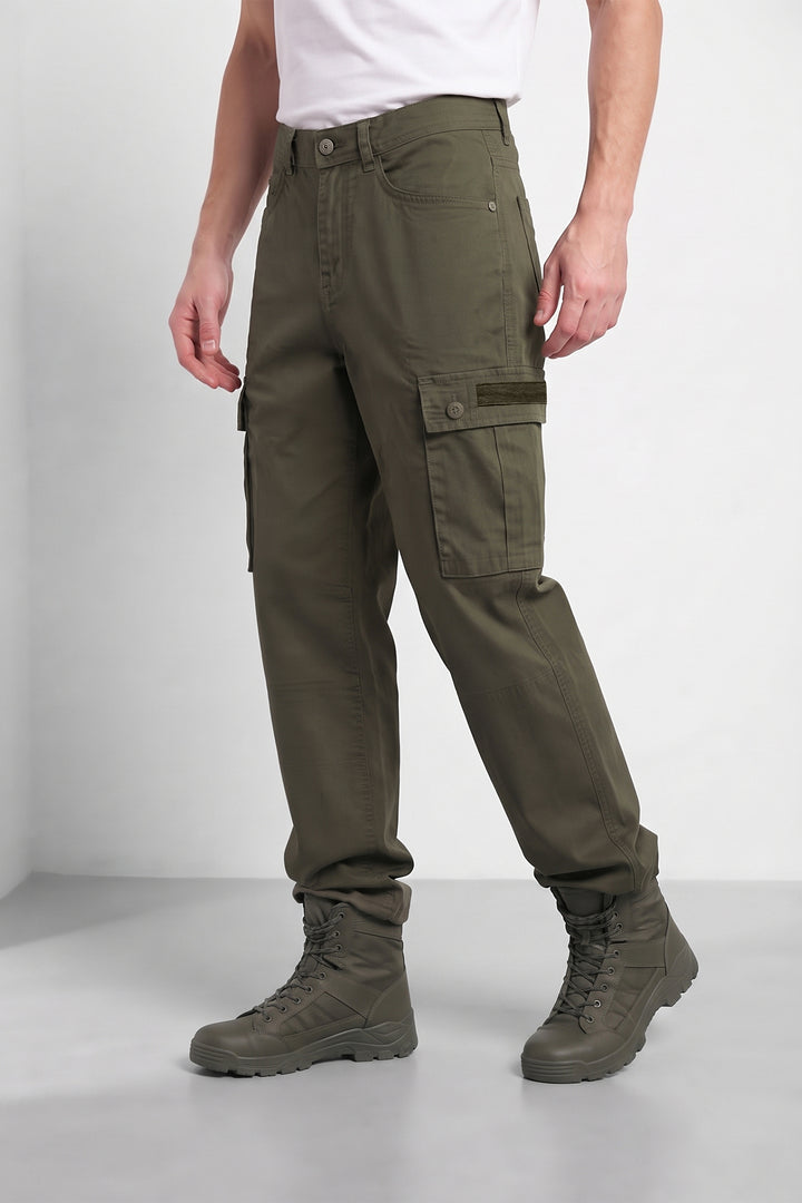 Olive Mens 6 Pocket Cargo Pants