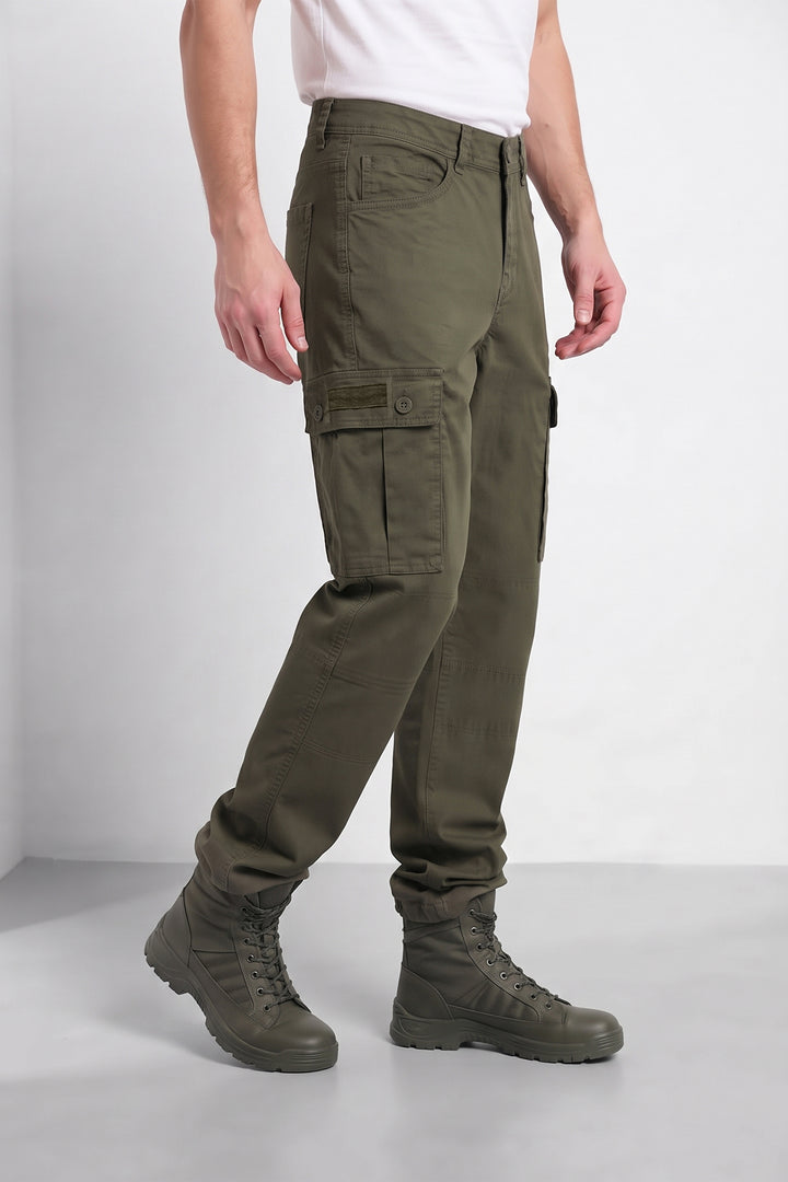 Olive Mens 6 Pocket Cargo Pants