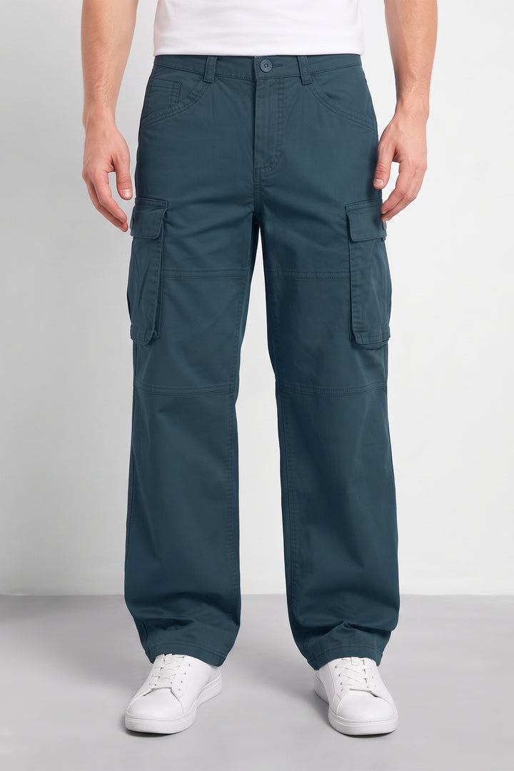 Steel Grey Mens 6 Pocket Cargo Pants